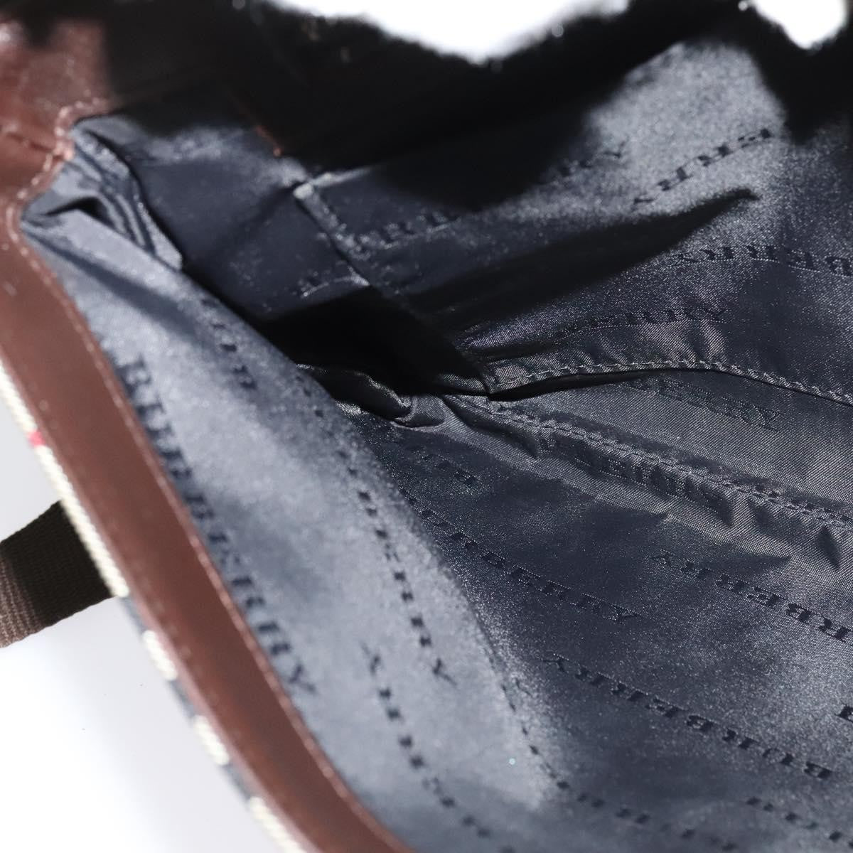 Burberry Vintage Flap Crossbody Bag Haymarket Canvas, BEIGE, NYLON, Shoulder bag