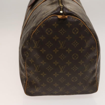 Louis Vuitton Keepall Bag Monogram Canvas, BROWN, CANVAS, Travel bag