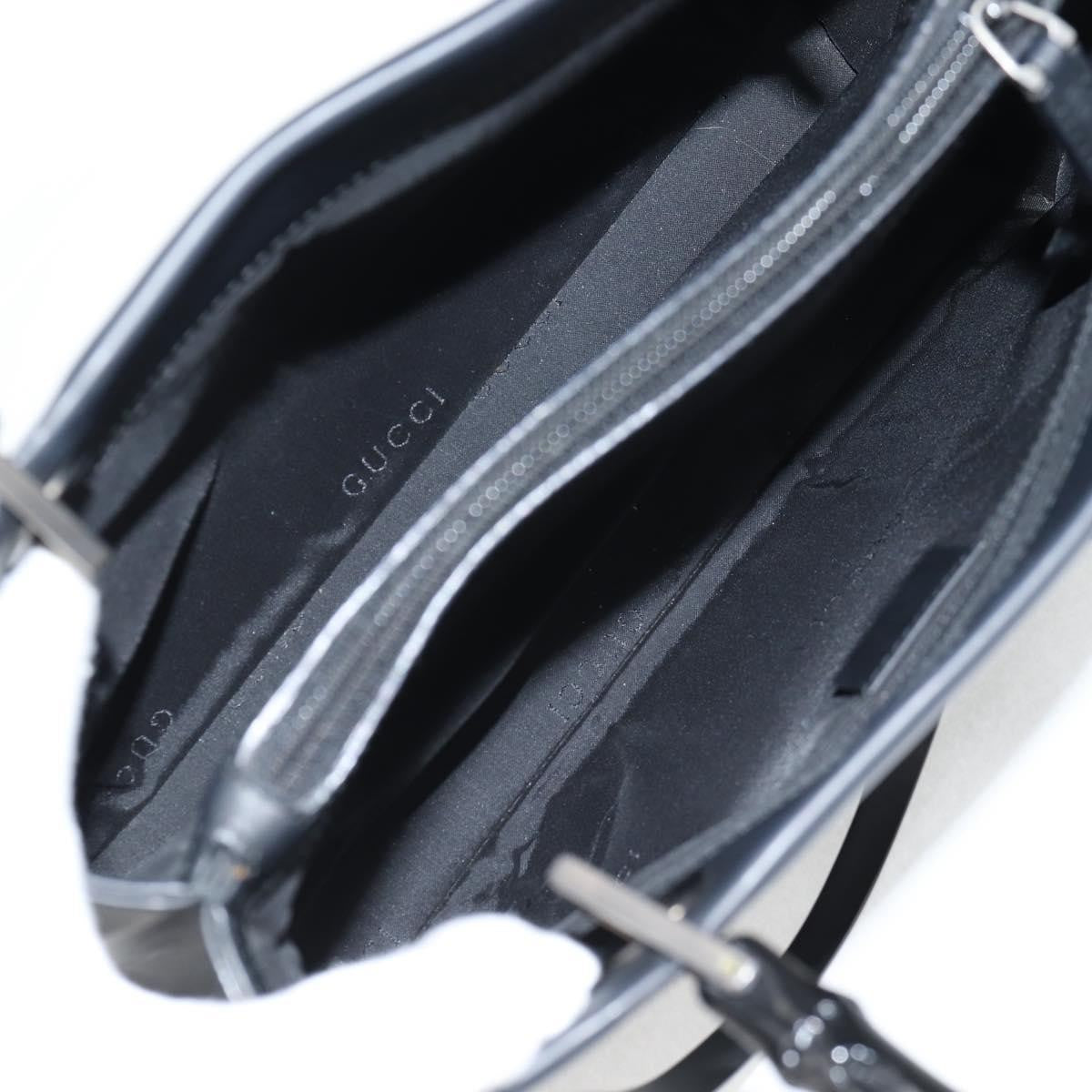 Gucci Bamboo Top Handle Convertible Tote Leather, BLACK, LEATHER, Tote bag