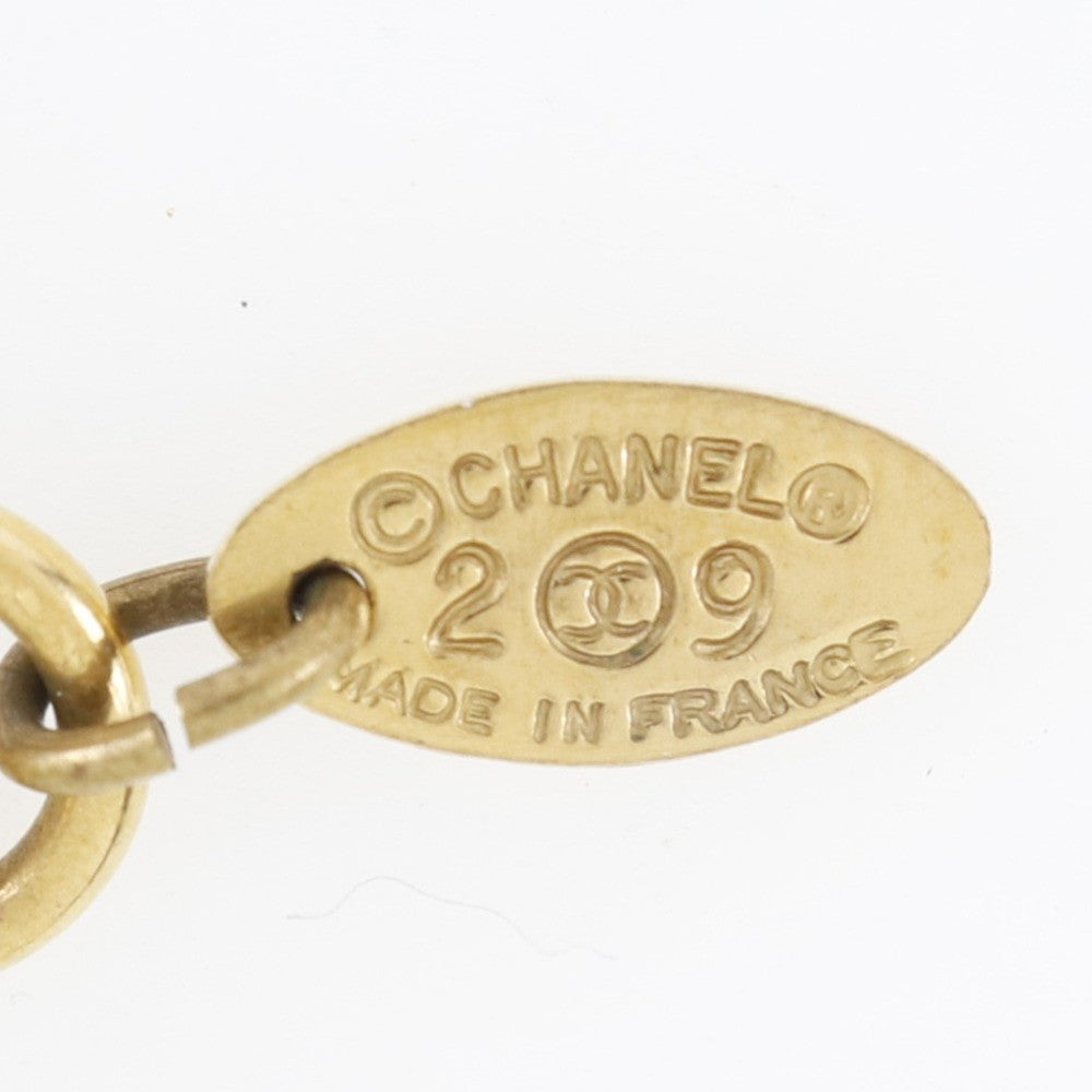 Chanel 31 Rue Cambon Plate Necklace Metal, GOLD, GOLD_PLATED, Necklace