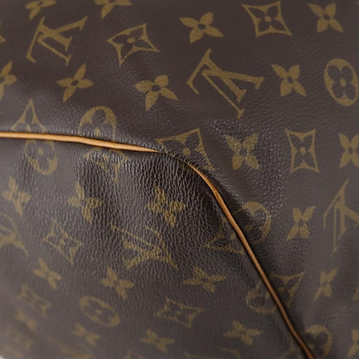 Louis Vuitton Keepall Bag Monogram Canvas, BROWN, CANVAS, Travel bag