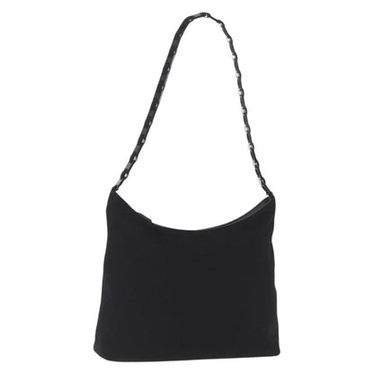 Salvatore Ferragamo Vala Shoulder Bag Nylon, BLACK, NYLON, Shoulder bag