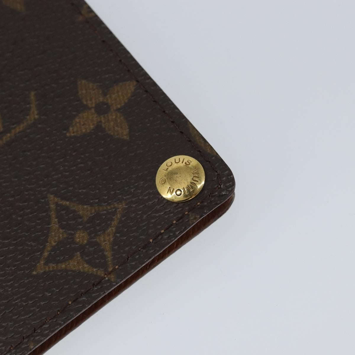 Louis Vuitton Porte Cartes Pression Card Case Monogram Canvas, BROWN, CANVAS, Card Holders