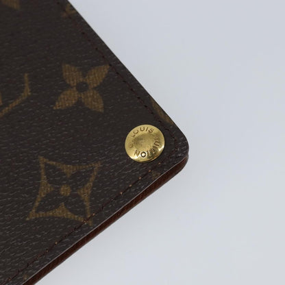 Louis Vuitton Porte Cartes Pression Card Case Monogram Canvas, BROWN, CANVAS, Card Holders