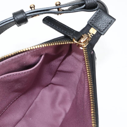 Versace Medusa Shoulder Bag Leather, BLACK, LEATHER, Shoulder bag