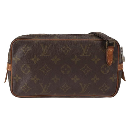 Louis Vuitton Pochette Marly Bandouliere Bag Monogram Canvas, BROWN, CANVAS, Shoulder bag