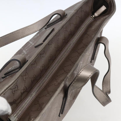 Gucci Plus Tote GG Imprime, SILVER, PVC, Tote bag