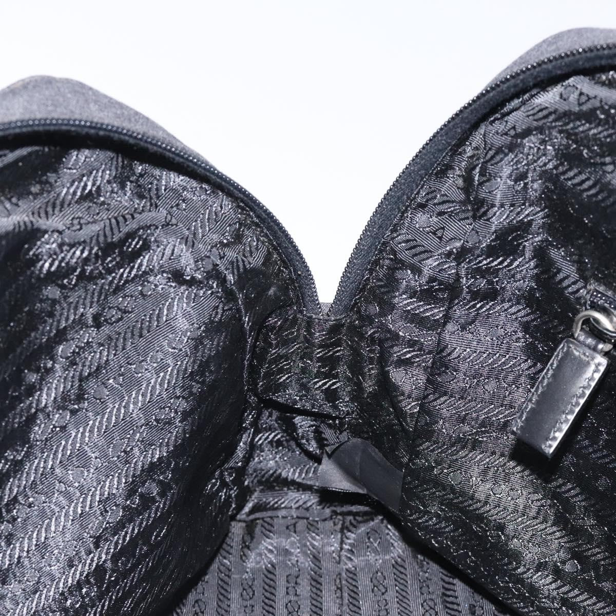 Prada Sport Zip Shoulder Bag Canvas, GRAY, CANVAS, Shoulder bag