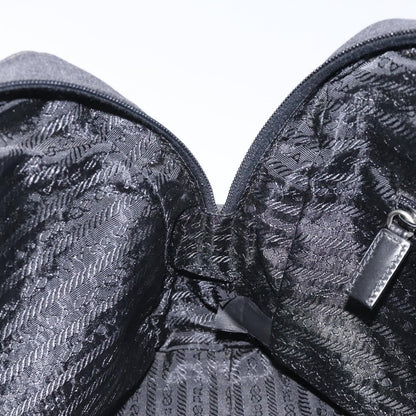 Prada Sport Zip Shoulder Bag Canvas, GRAY, CANVAS, Shoulder bag