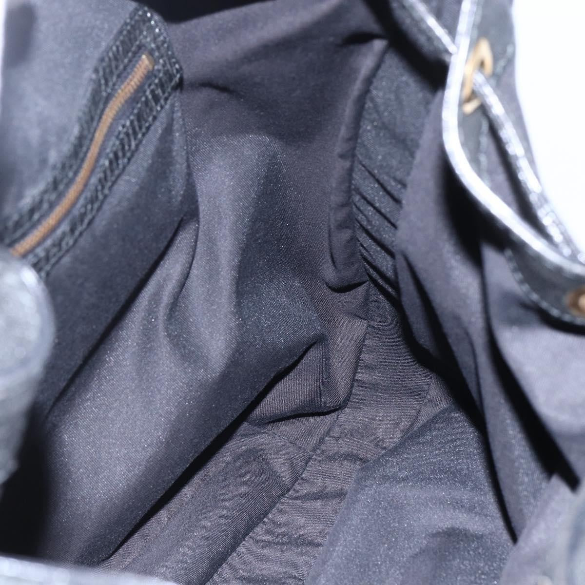 Gucci Interlocking Icon Drawstring Hobo Leather, BLACK, LEATHER, Shoulder bag