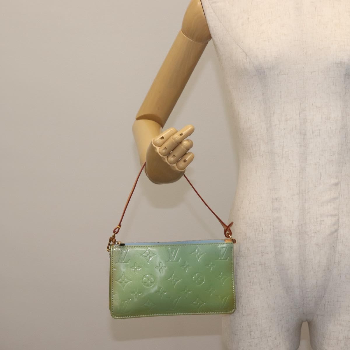 Louis Vuitton Lexington Pochette Monogram Vernis, BLUE, PATENT_LEATHER, Clutche & pouche