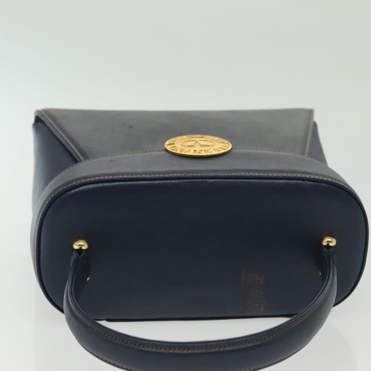 Valentino Garavani Vintage Handbag Leather, NAVY, LEATHER, Handbag