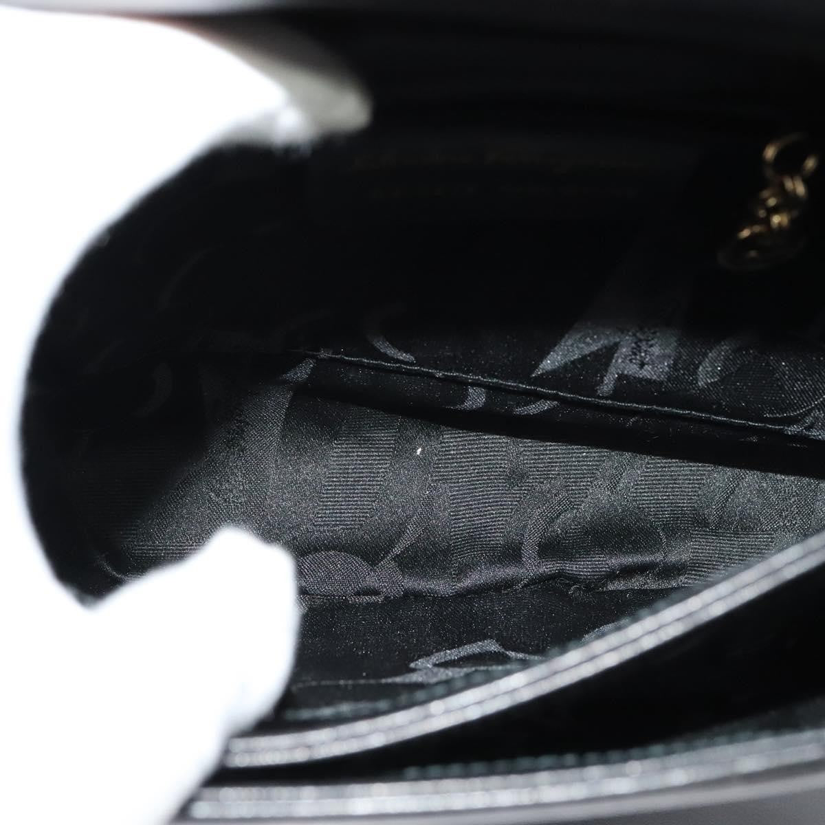 Salvatore Ferragamo Vintage Handbag Leather, BLACK, LEATHER, Handbag