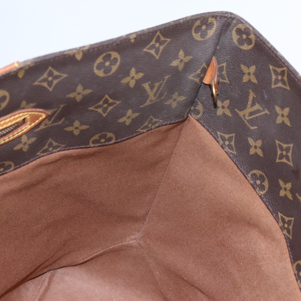 Louis Vuitton Shopping Sac Handbag Monogram Canvas, BROWN, CANVAS, Tote bag