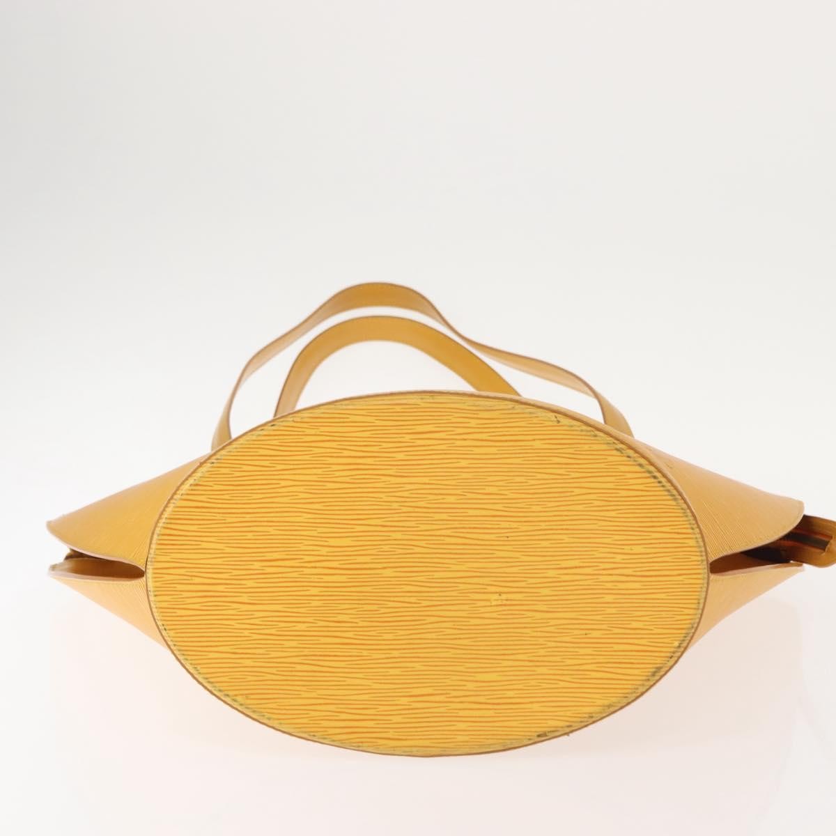 Louis Vuitton Saint Jacques Handbag Epi Leather, YELLOW, LEATHER, Shoulder bag