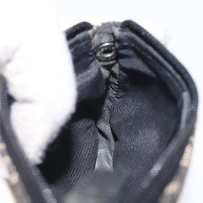 Christian Dior Saddle coin purse Trotter canvas, BLACK, CANVAS, Wallets