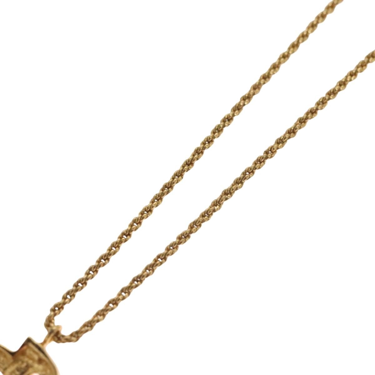 Christian Dior CD Pendant Necklace Gold-plated, GOLD, METAL, Necklace