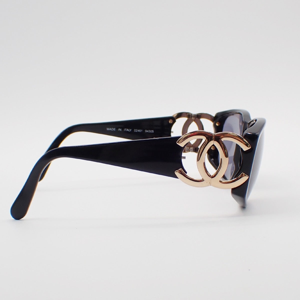 Chanel Logo CC Sunglasses Plastic, Black, Plastic, Sunglasses