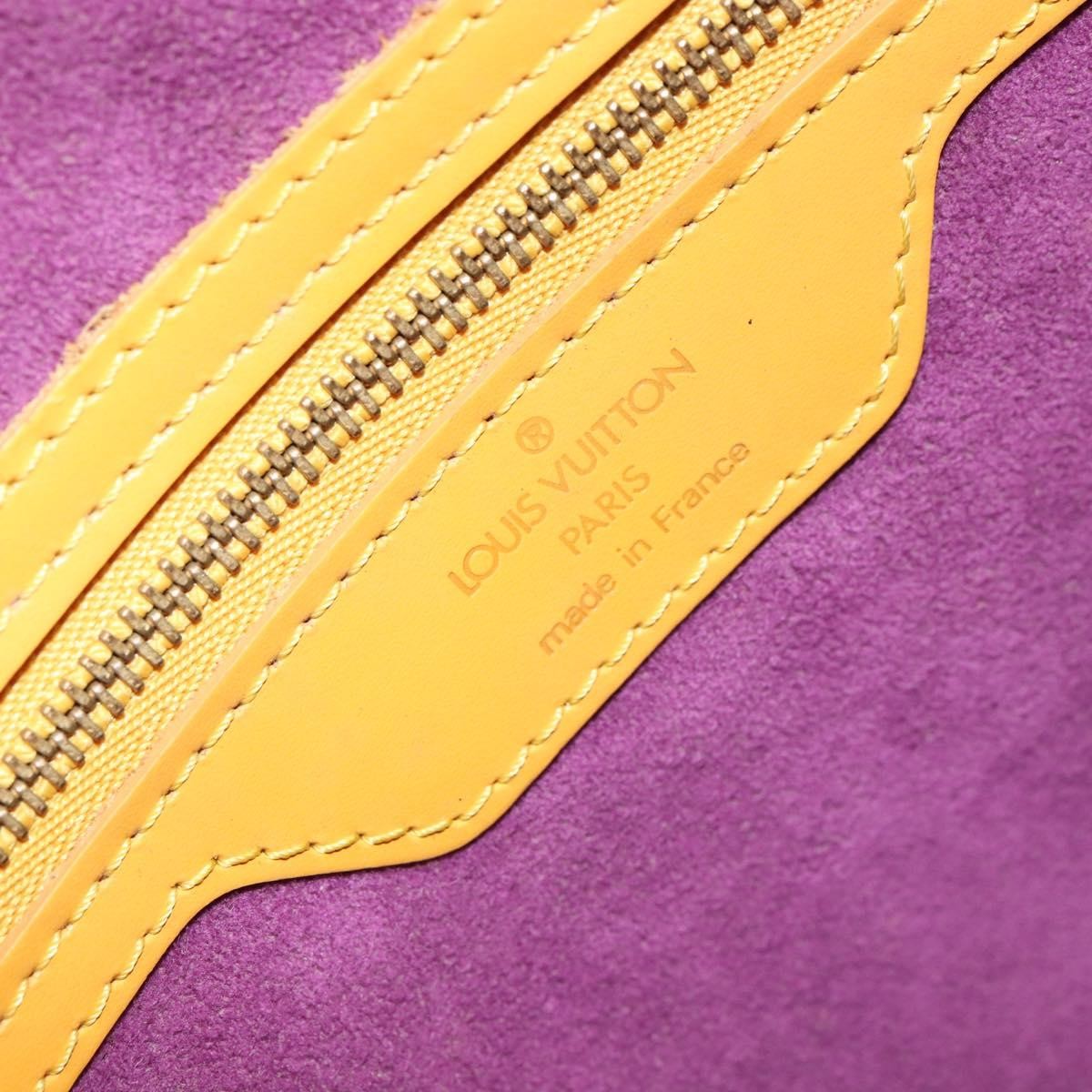 Louis Vuitton Saint Jacques Handbag Epi Leather, YELLOW, LEATHER, Handbag