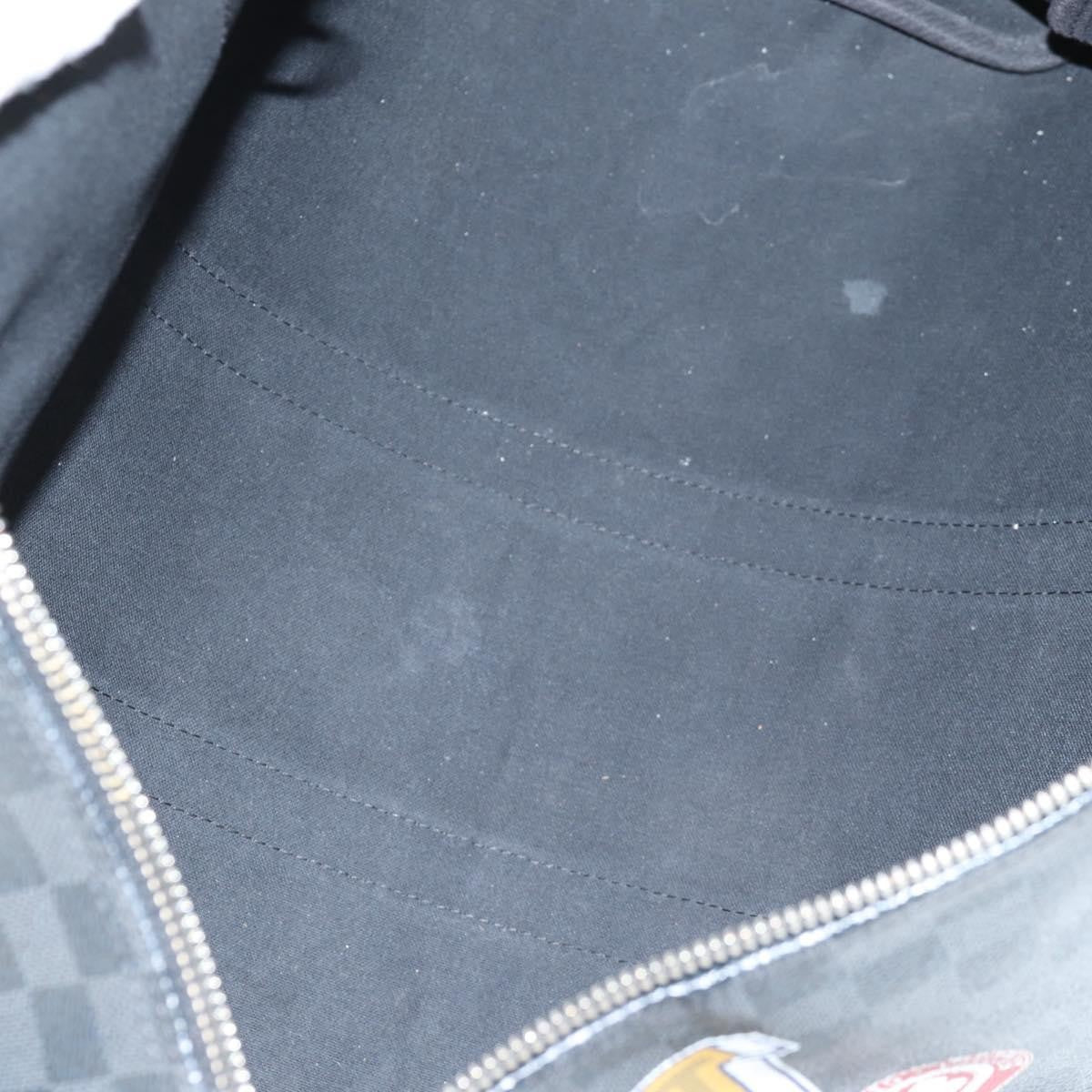 Louis Vuitton Keepall Bandouliere Bag Limited Edition Damier Graphite LV League, BLACK, CANVAS, Travel bag