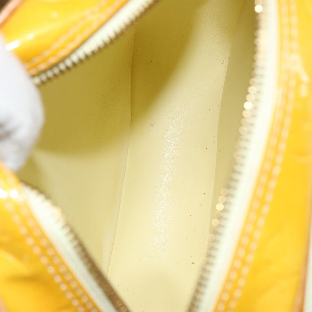 Louis Vuitton Wooster Handbag Monogram Vernis, YELLOW, PATENT_LEATHER, Shoulder bag