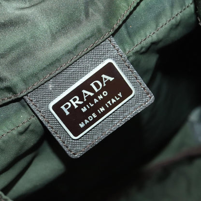Prada Double Front Pocket Backpack Tessuto, KHAKI, NYLON, Backpack