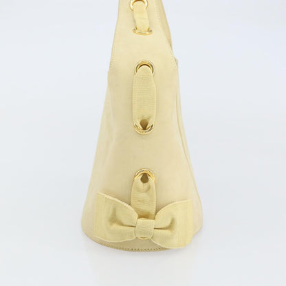 Salvatore Ferragamo Vala Handbag Suede, GOLD, SUEDE, Handbag