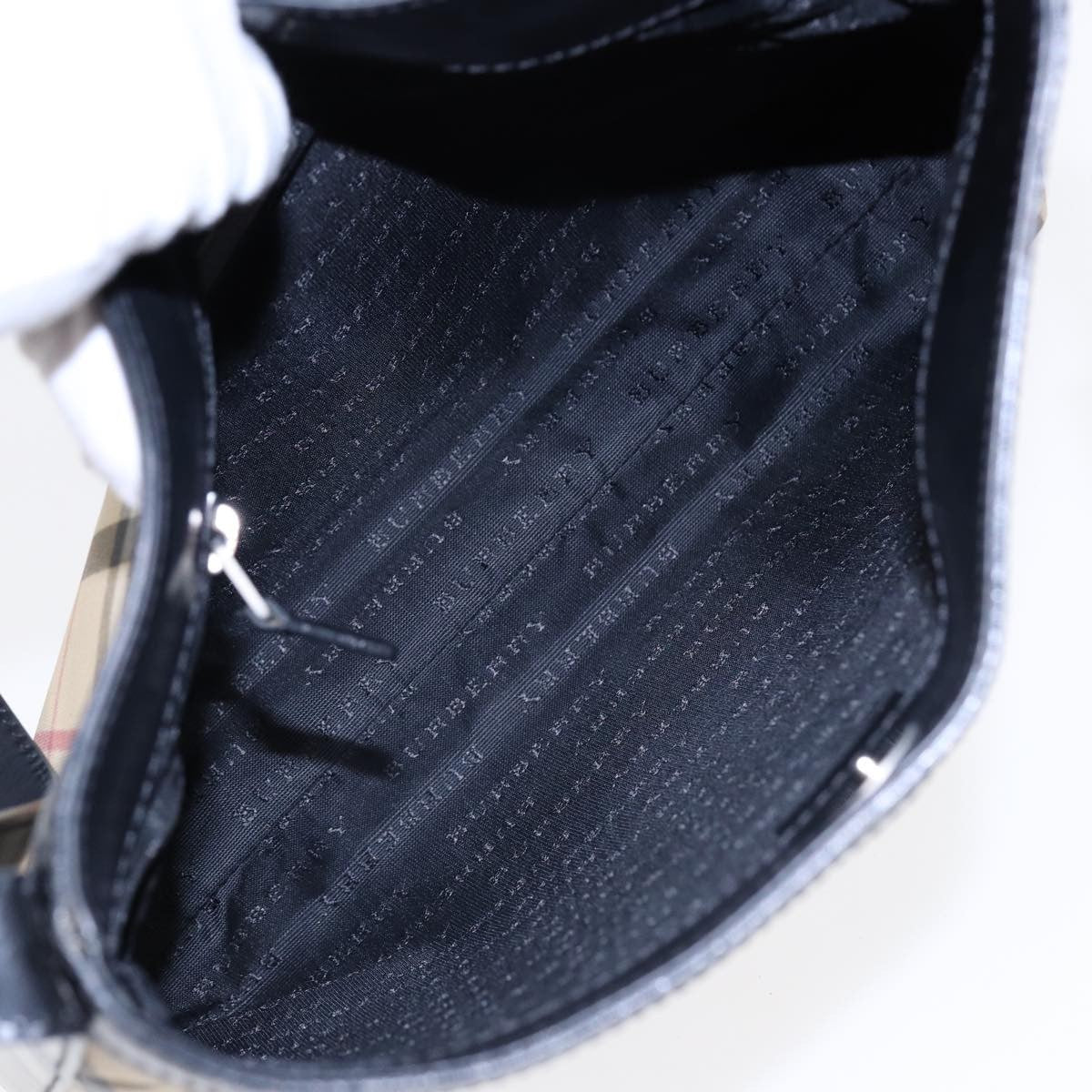 Burberry Shoulder Bag Nova Check Canvas, BEIGE, PVC, Shoulder bag