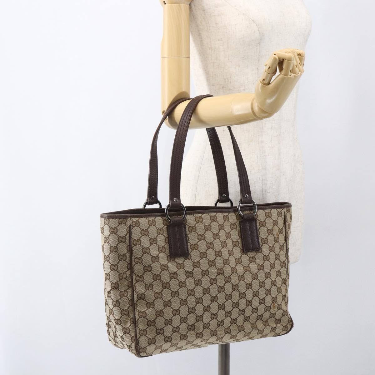 Gucci Vintage Open Tote GG Canvas, BEIGE, CANVAS, Tote bag