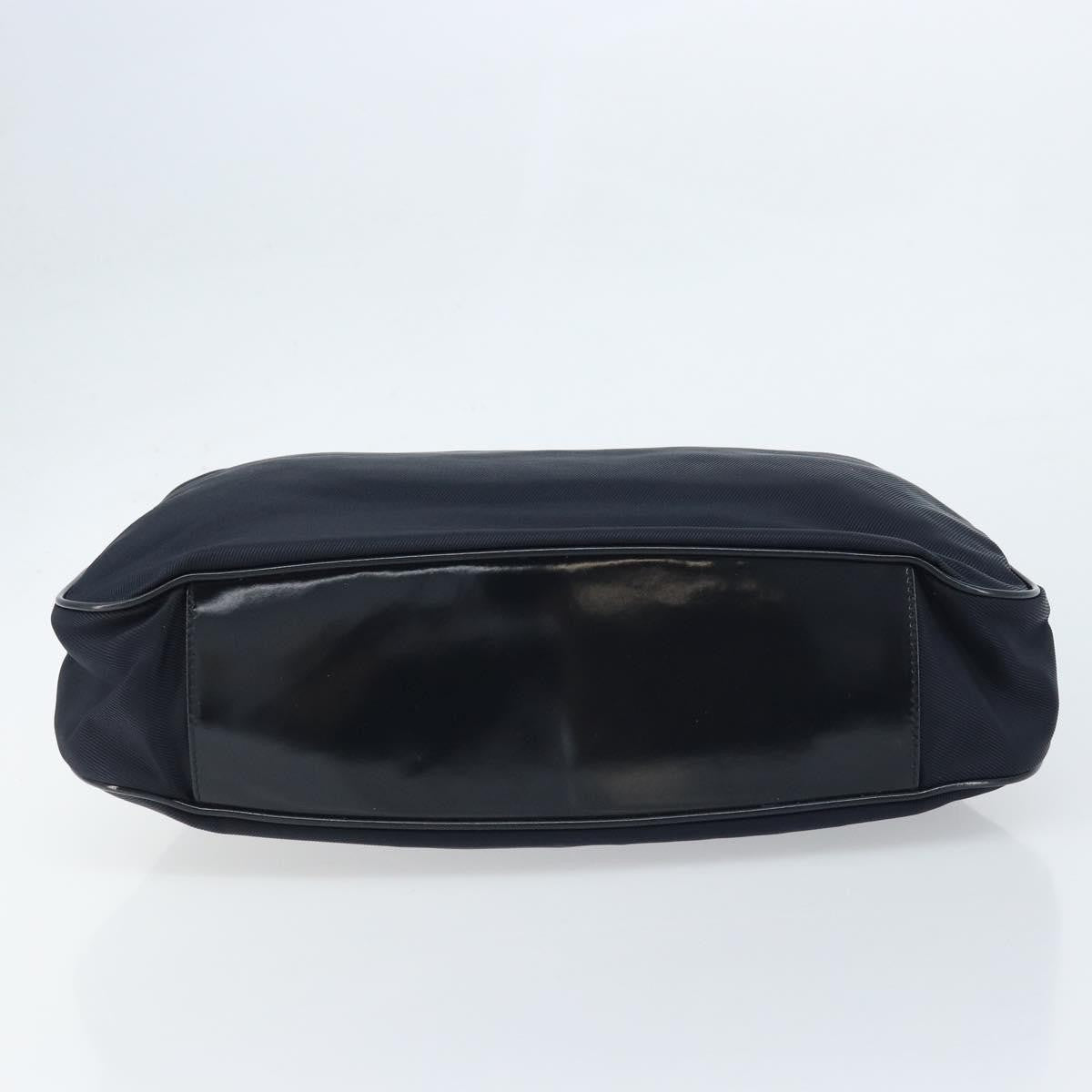 Gucci Vintage Bamboo Shoulder Bag Nylon, BLACK, NYLON, Shoulder bag