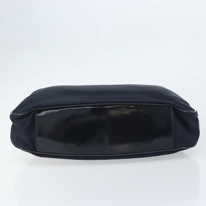 Gucci Vintage Bamboo Shoulder Bag Nylon, BLACK, NYLON, Shoulder bag