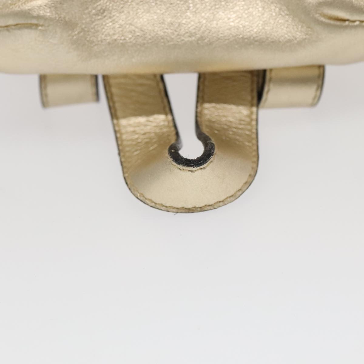 Salvatore Ferragamo Gancini Backpack Leather, GOLD, LEATHER, Backpack