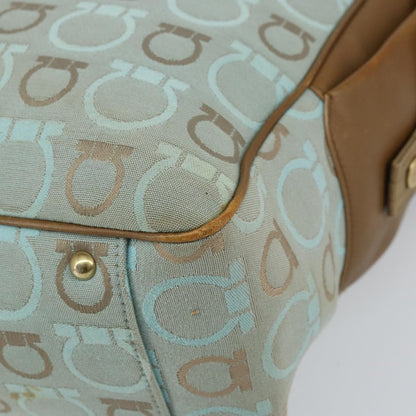 Salvatore Ferragamo Gancini Tote Gancini Canvas, BLUE, CANVAS, Tote bag