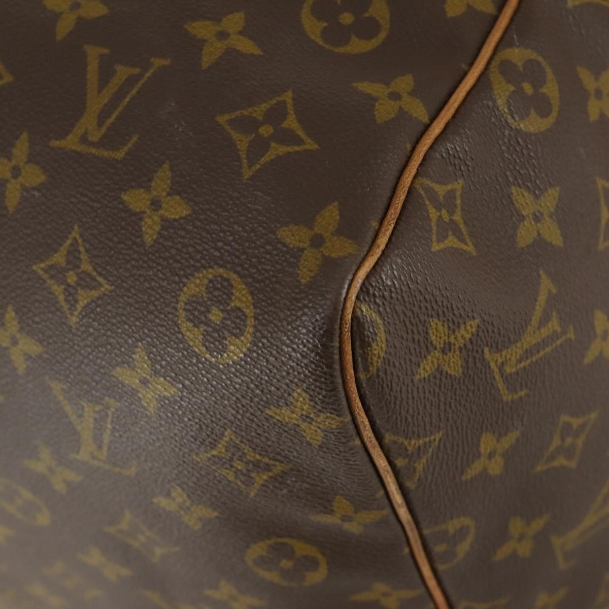 Louis Vuitton Keepall Bag Monogram Canvas, BROWN, CANVAS, Travel bag