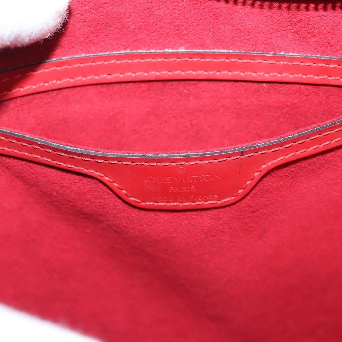 Louis Vuitton Saint Jacques Handbag Epi Leather, RED, LEATHER, Shoulder bag