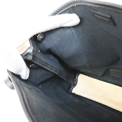 Balenciaga Navy Cabas Canvas with Leather, NAVY, CANVAS, Tote bag