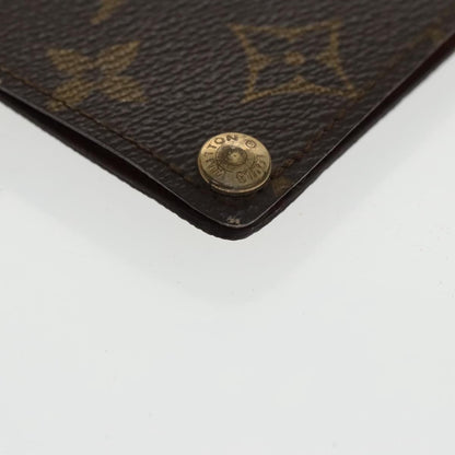 Louis Vuitton Porte Cartes Pression Card Case Monogram Canvas, BROWN, CANVAS, Card Holders