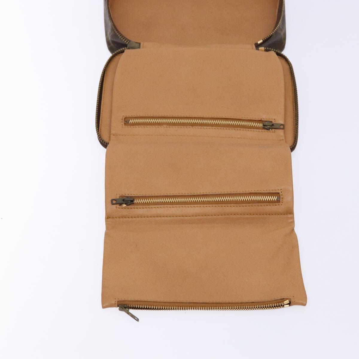 Louis Vuitton Vintage Jewelry Box Monogram Canvas, BROWN, CANVAS, Clutche & pouche