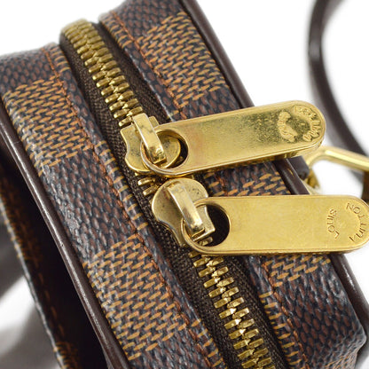 Louis Vuitton Etui Okapi Camera Case Damier, BROWN, CANVAS, Shoulder bag