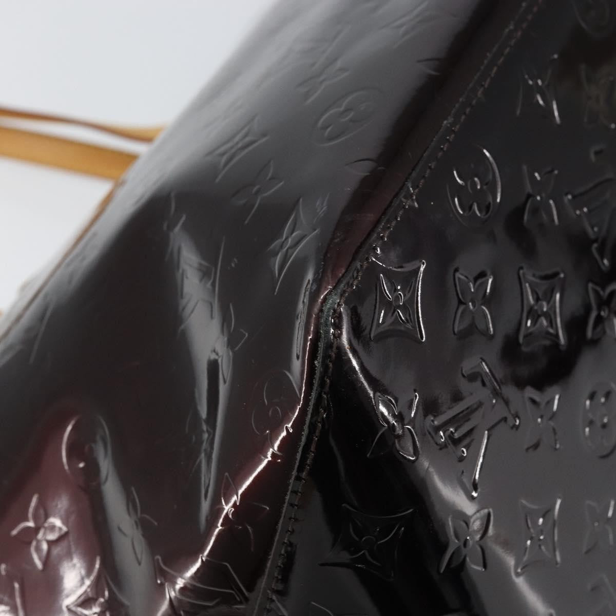 Louis Vuitton Bellevue Handbag Monogram Vernis, BROWN, PATENT_LEATHER, Tote bag
