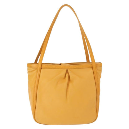 Loewe Anagram handbag Leather, YELLOW, LEATHER, Handbag