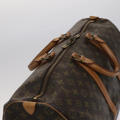 Louis Vuitton Keepall Bag Monogram Canvas, BROWN, CANVAS, Travel bag