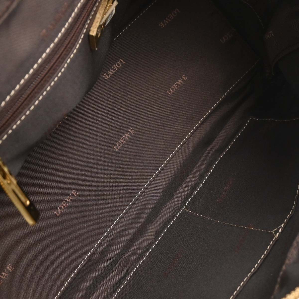 Loewe Amazona Bag Leather, METALLIC, LEATHER, Handbag