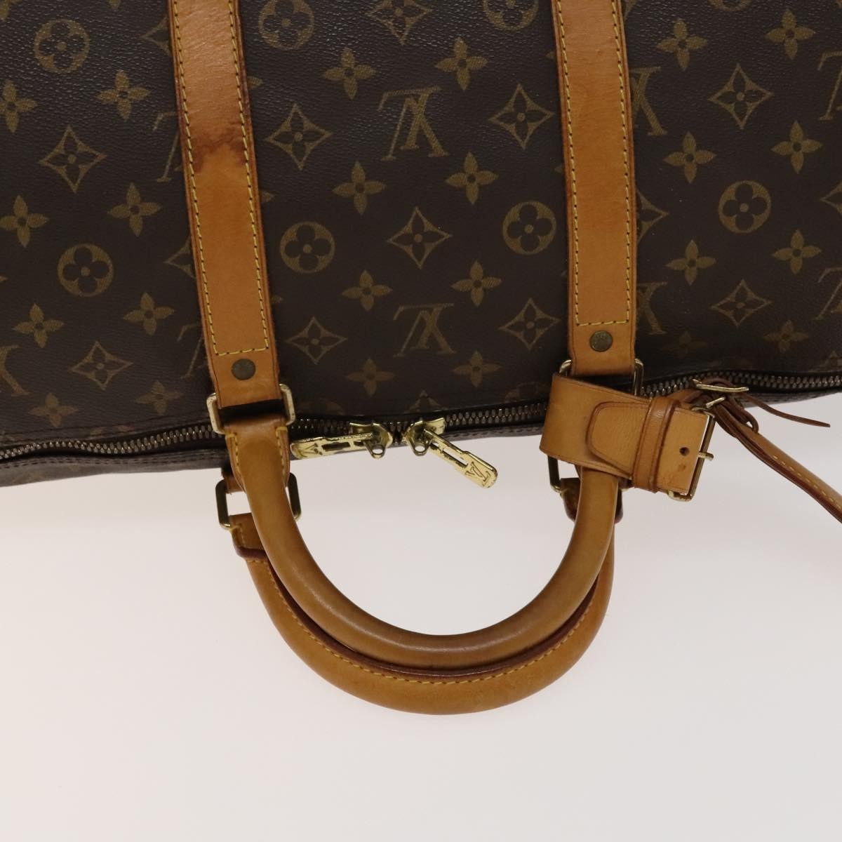 Louis Vuitton Keepall Bag Monogram Canvas, BROWN, CANVAS, Travel bag