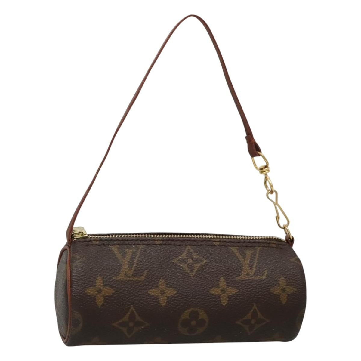 Louis Vuitton Papillon Pochette Monogram Canvas, BROWN, CANVAS, Handbag