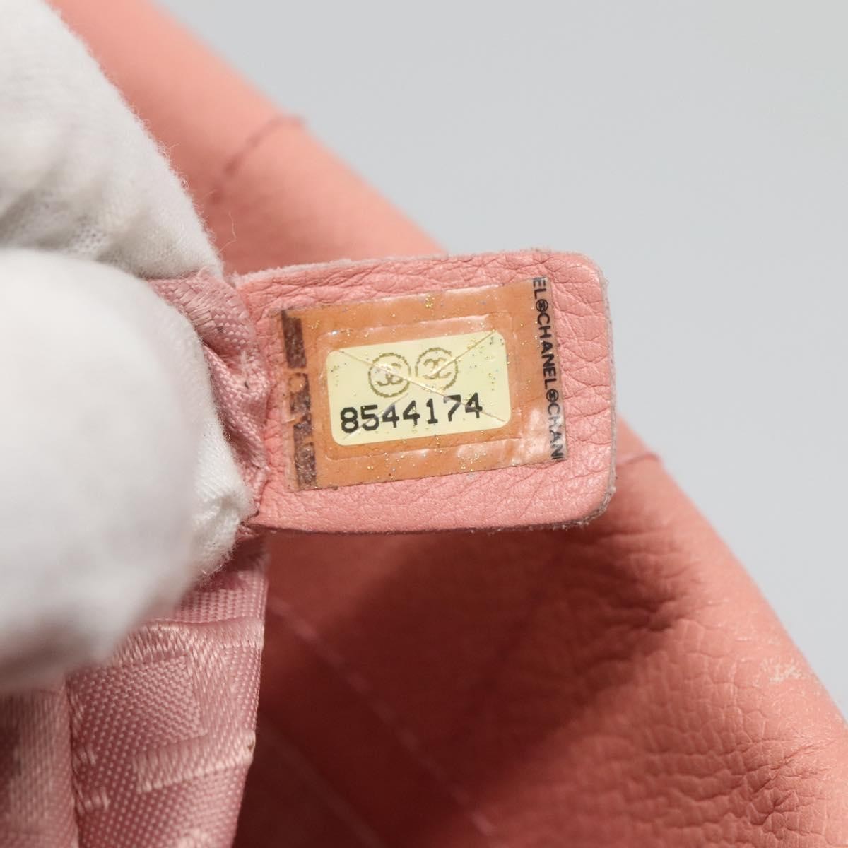 Chanel Chocolate Bar Coco Mark handbag Caviar skin, PINK, LEATHER, Handbag