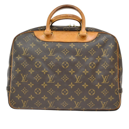 Louis Vuitton Deauville Handbag Monogram Canvas, BROWN, CANVAS, Handbag