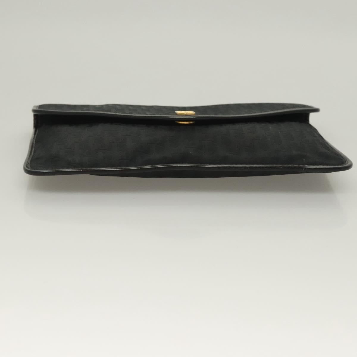 Christian Dior Vintage Trotter Pouch Diorissimo Canvas, BLACK, CANVAS, Clutche & pouche