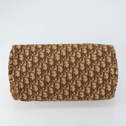 Christian Dior Vintage CD Trotter Handbag Canvas, BROWN, CANVAS, Handbag