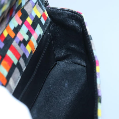 Chanel Chocolate Bar Medallion Flap Bag Quilted Calfskin, MULTICOLOUR, VELVET, Handbag